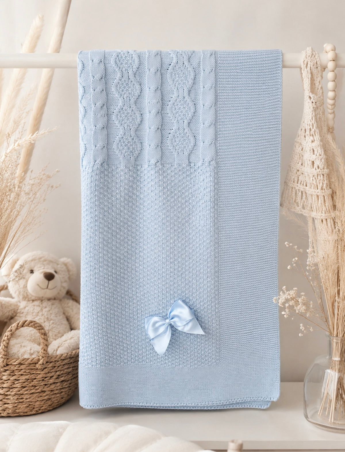 Couverture maille 90x120